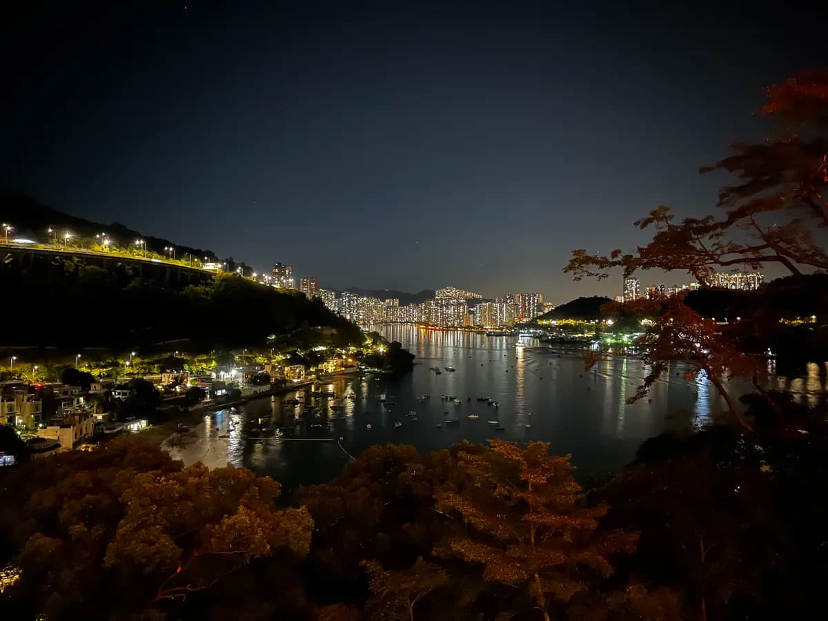 Night view from our hotel room