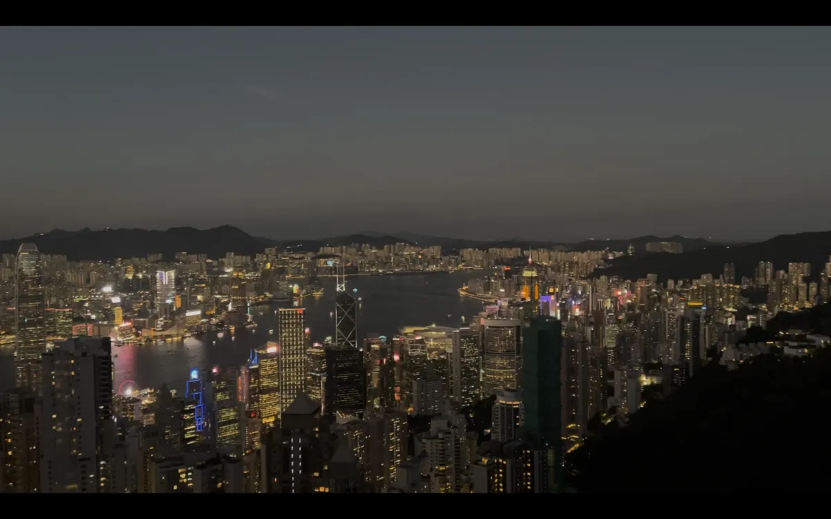 Hong Kong skyline at night from Victoria Peak
