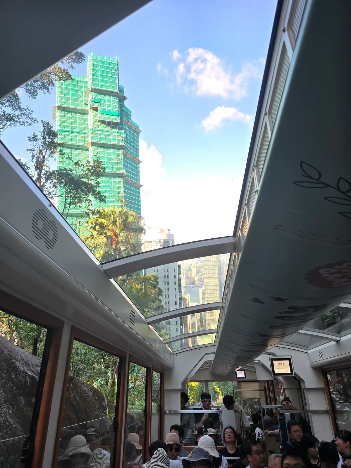 Inside the Peak Tram