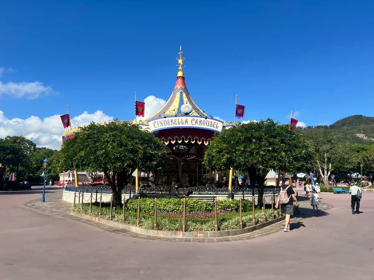 Fantasyland during early hours