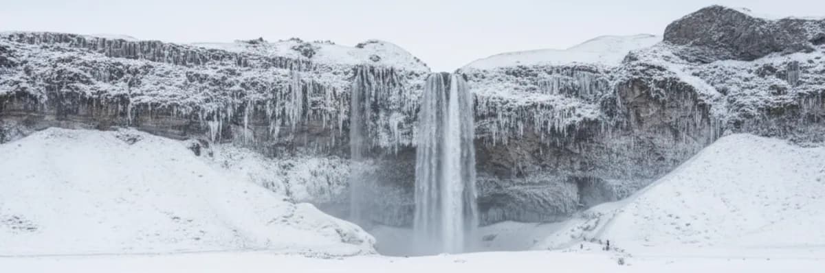 Seljalandsfoss in winter