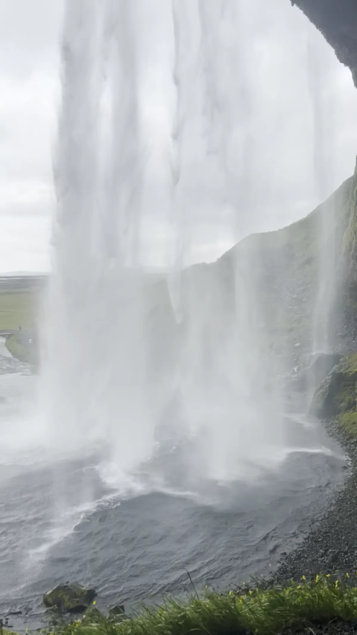 Seljalandsfoss from behind