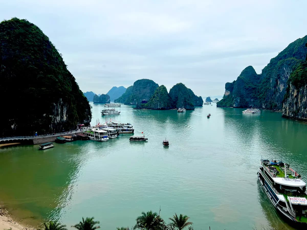 Limestone Karsts in HaLong Bay